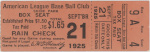 ticket from 1925-09-21