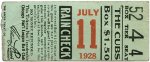 ticket from 1928-07-11
