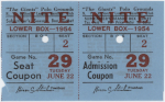 ticket from 1954-06-22
