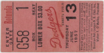 ticket from 1957-06-13