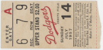 ticket from 1957-07-14