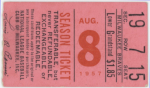 ticket from 1957-08-08