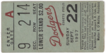 ticket from 1957-09-22