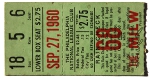 ticket from 1960-09-27