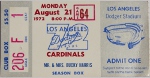 ticket from 1972-08-21