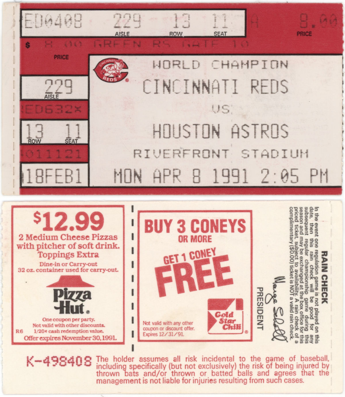 Baseball Ticket Stubs