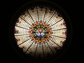 Stained Glass Dome at St. Elizabeth's